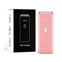 (pink) Dog Cat Home Hair Waterproof Clipper Portable Electric Usb Rechargeable Pet Grooming Tools Low Noise