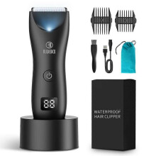 (A Type With box) Professional Groin Body Hair Trimmer Ball Shaver for Men Body Grooming Clipper Rechargeable Ceramic Trimmer Bikini Epilator