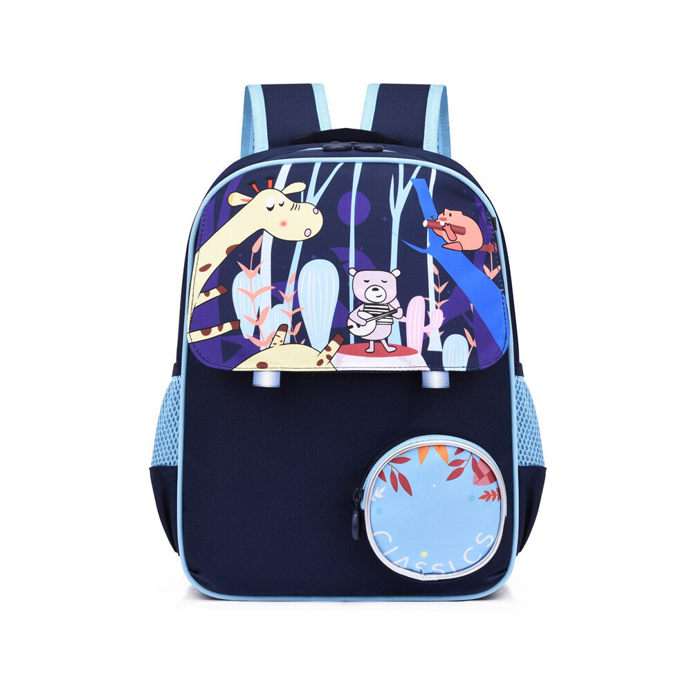 (Navy Light Blue) Cartoon Unicorn Adorable School Backpack Durable Nylon For Kids Boys Girls And-image-OPC-PJ77QJH-NEW