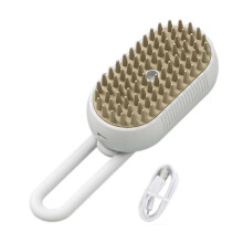 (A) Pet Steam Brush 3-in-1 Spray Pet Brush for Shedding Grooming Massage Cleaning Anti-Static Pet Hair