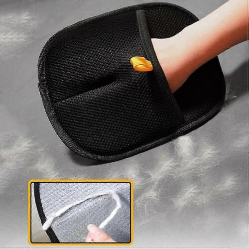 Glove for removing pet hair, mesh fabric, multipurpose, lightweight, for 1