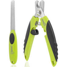 Pecute 2 In 1 Dog Cat Nail Clipper, Dog Claw Clipper with Nail File, Professional And Safe Dog Nail Scissor, for Large Medium And Small Dogs CatsNEW8