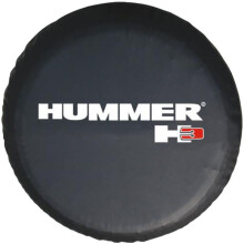 (Black, L) Pvc Leather Heavyduty Universal Spare Wheel Tire Tyre For Cover Hummer