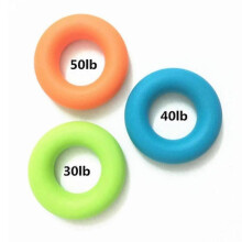 3 Pack Hand Grip Strengthener Rings, Strength Trainer for Finger, Forearm Exercise, Rock Climbing Gripper Workout - 30, 40 And 50 Lbs Tw