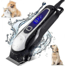 Professional dog clipper for thick coats, cordless pet grooming kit with sharp blades
