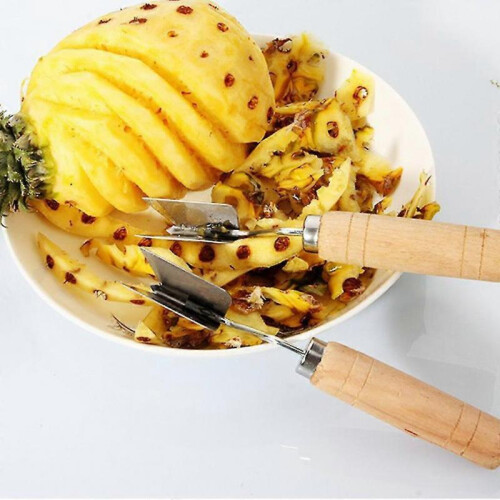 V Shaped Stainless Steel Pineapple Eye Peeler Seed Remover Fruit Tools 2