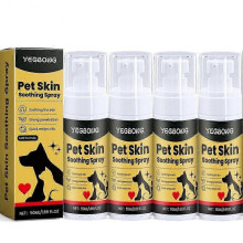 (4pcs)Pet Skin Spray Dog & Cat Skin Care Spray, Soothing Spray Cleansing & Softening Skin, Soothing Anti-Itch Spray Nourishing Spray New Arrival