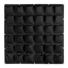 Vertical wall planter, hanging grow bags, 36 pockets, multifunctional garden decoration, 100x100cm
