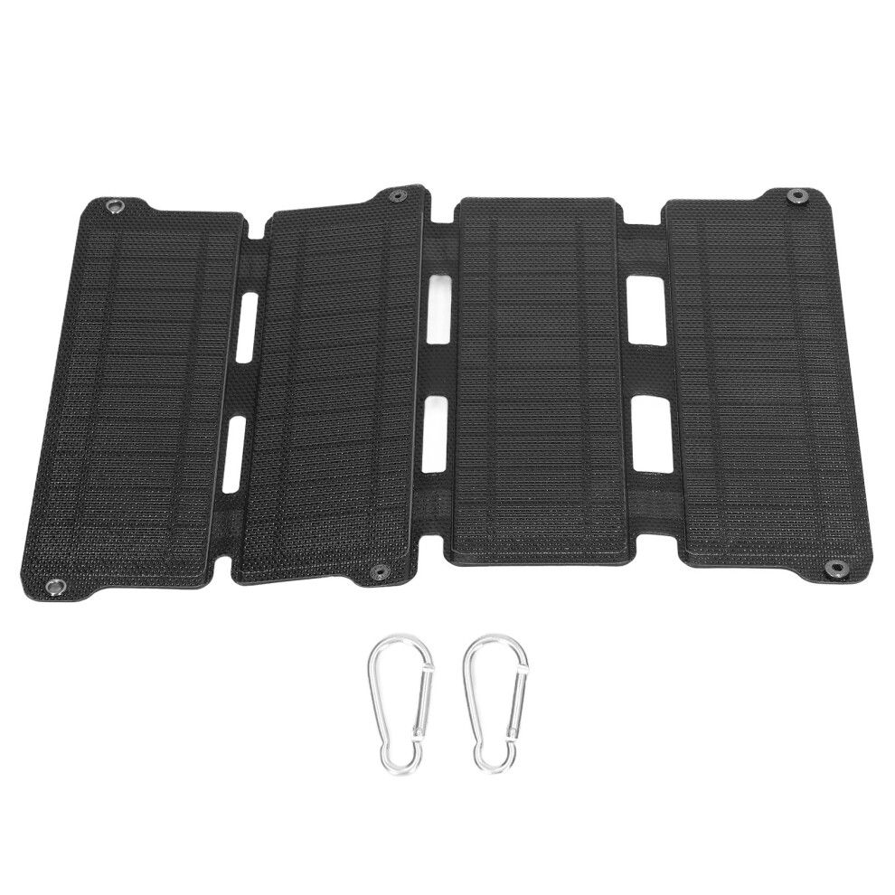 14W 5V Etfe Solar Panel Foldable Outdoor Charging Black 9121376919855