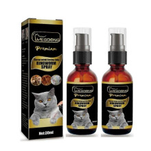 (2PCS) 1-3X Itch Relief Spray For Cats Dogs, Cat Ringworm Spray, Protects Heals Itchy Irritated Skin, Relief Rashes Infections