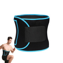 Sweat Belt for Women Abdominal Belt Fitness Training Equipment for Abdominal Sweat Exercise Belt Blue L