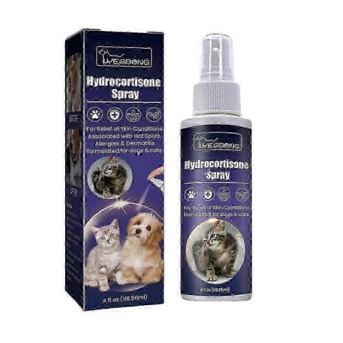 Itch relief hydrocortisone spray for dogs and cats