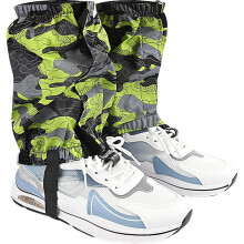 Outdoor Ski Gaiters:, Sandproof, Breathable Hiking Gaiters Green