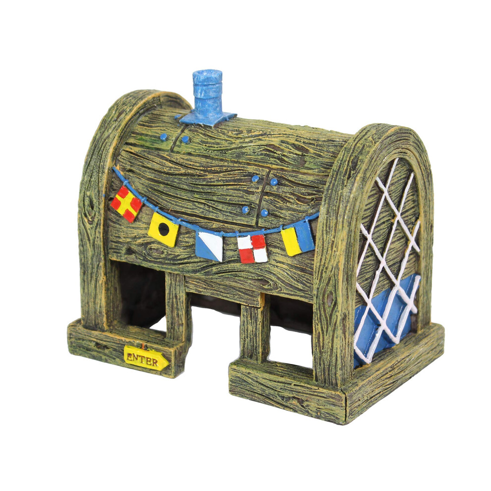 Penn-Plax Spongebob Squarepants Officially Licensed Aquarium Ornament - The Krusty Krab - Large