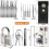Lock Pick Set, 20-piece Premium Practice Lock Picking Tools with Transparent Training Padlocks-yu 10