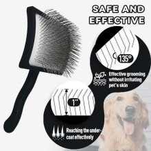 Slicker Brush for Goldendoodles, Poodles & Doodles - Extra Long Pin Brush for