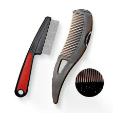2pcs Dandruff Comb Set Hollow Tooth Button Combs Detoxing Comb Energy Massage Comb Scalp Psoriasis Combs Dandruff Removal Combs