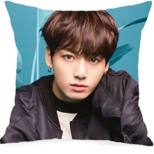 (Blue JUNG KOOK) Bts 18 Kpop Bangtan Boys Face Yourself Peach Skin Cushion Pillow Cover Throw