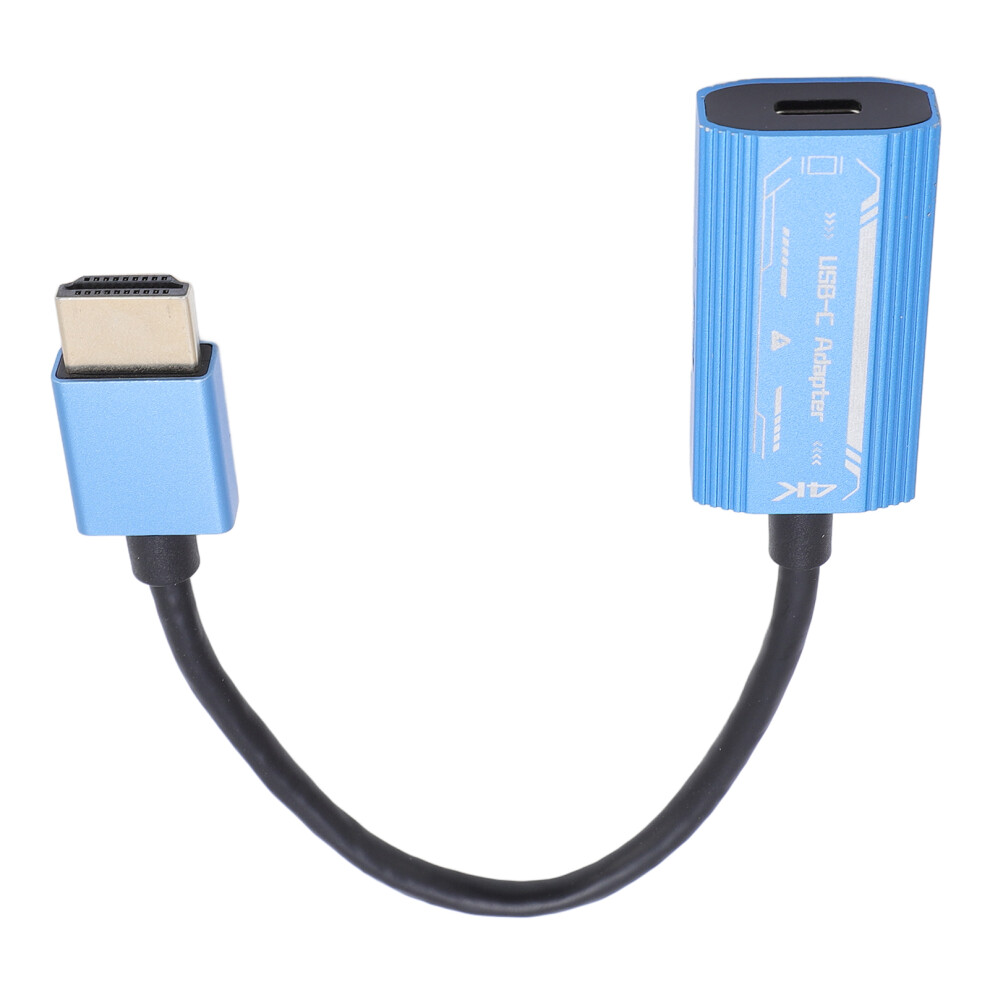 Hdmi To Usb C Adapter 4K 60Hz Pd 100W Aluminum For Switch, Laptops Blue 4631330193993