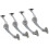 2 Pack Lid Bracket Hinges Any Angle Adjustable 12