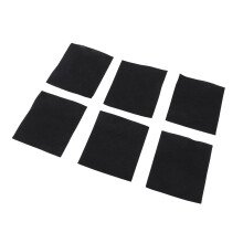 1200 Stk. Schwarze Wattepads fürs Gesicht Einweg 5x6cm