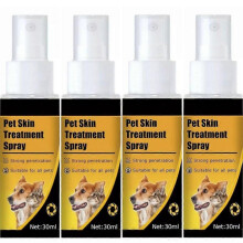 (4pcs) Cassiel Pet - Dog & Cat Skin Spray, Pet Skin Care Spray, Natural Soothing Spray