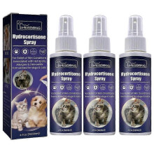 (3pcs) Hydrocortisone Spray, Itch Relief Spray Hot Spot Treatment For Dogs Cats, Happy H