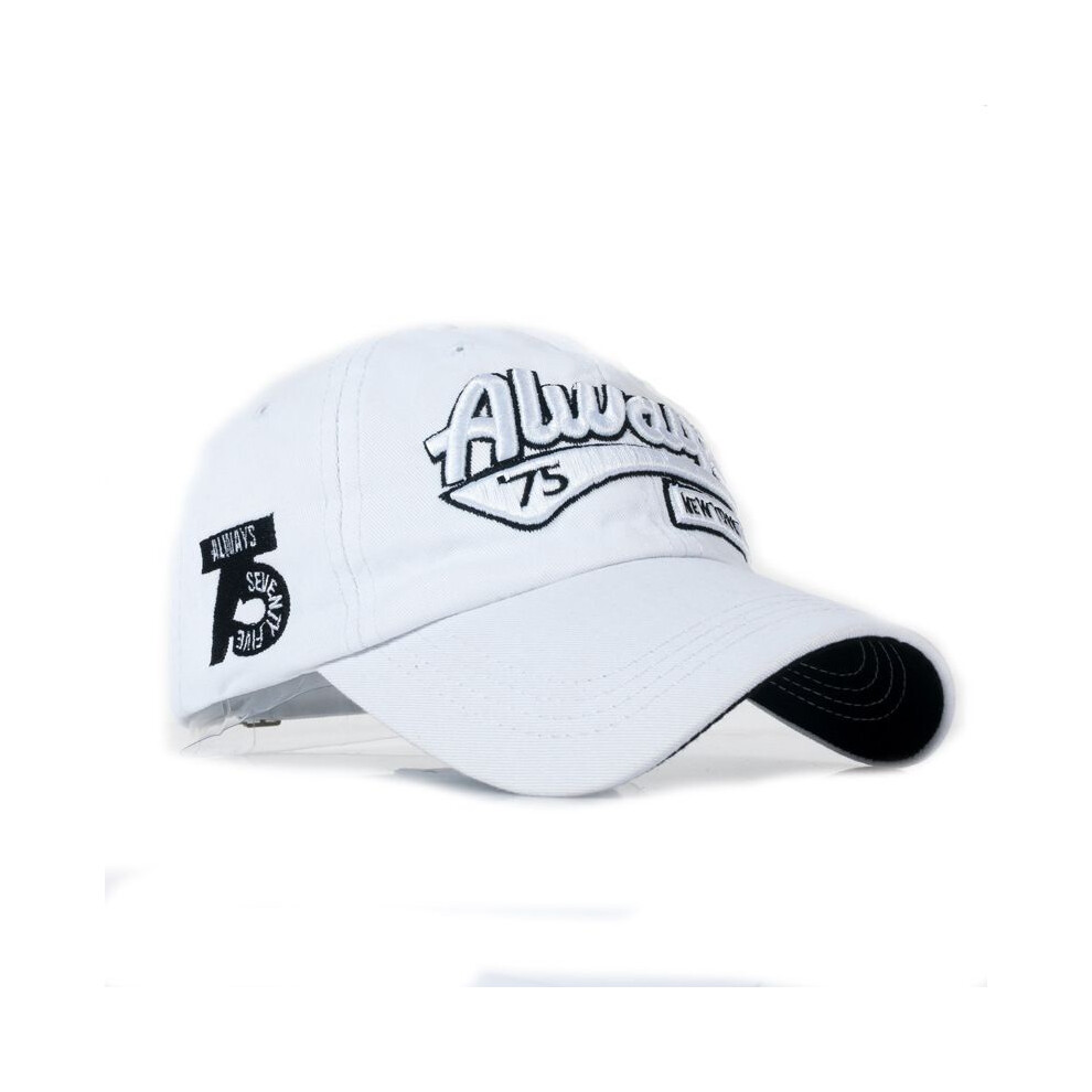 (White) New Women Men Fashion Baseball Letter Print Snapback Hat Hiphop Adjustable Caps-image-OPC-PJ7869R-NEW