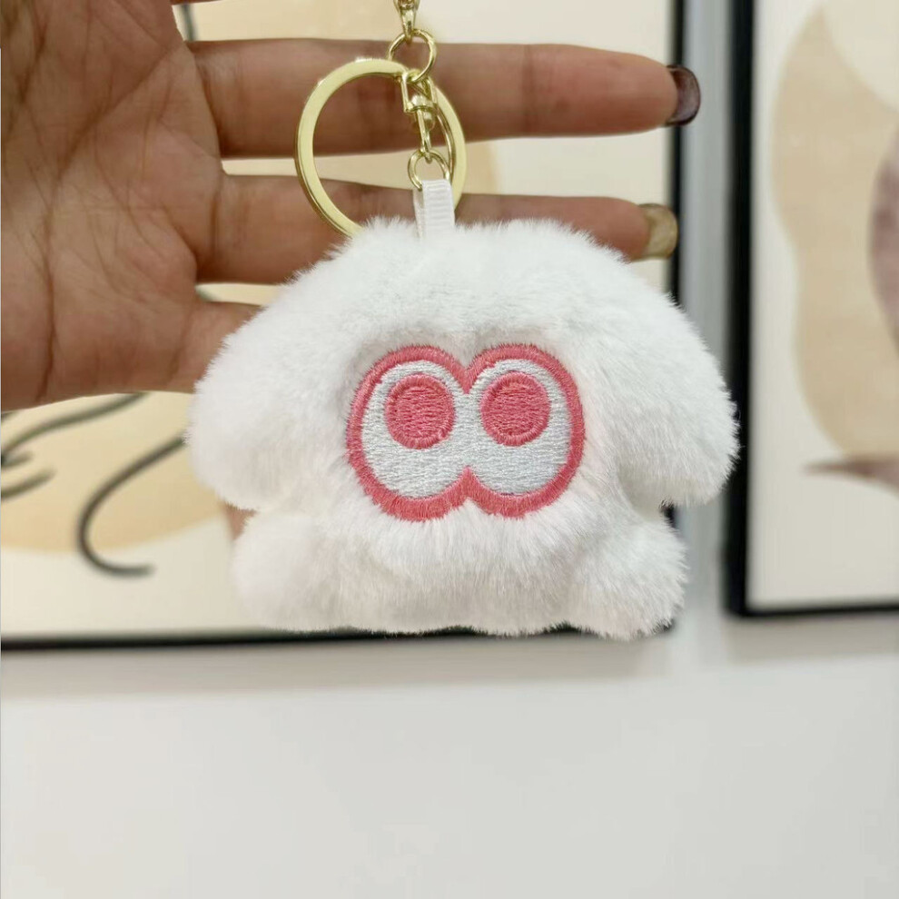 (White) Plush Squid Cute Monster Keychain Adorable Stuffed Animal 8cm Charm Bag-image-OPC-PJ786CC-NEW