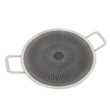 Korean BBQ Rundpfanne 38cm Edelstahl Antihaft