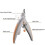 Pet Nail Clippers with Led Light for Rabbits Guinea Pigs 2