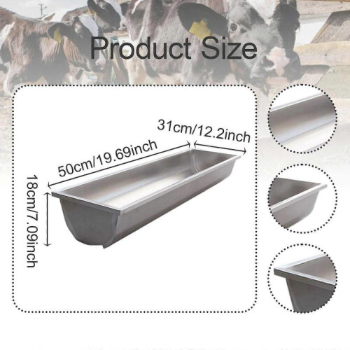 feed Trough Heavy Duty Thickened Easy to Clean Waterer for Sheep Cattle Deer 2