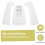 3PCS White EVA Surfboard Traction Pads for Paddle, Longboard & Shortboard 3