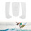 3PCS White EVA Surfboard Traction Pads for Paddle, Longboard & Shortboard 14