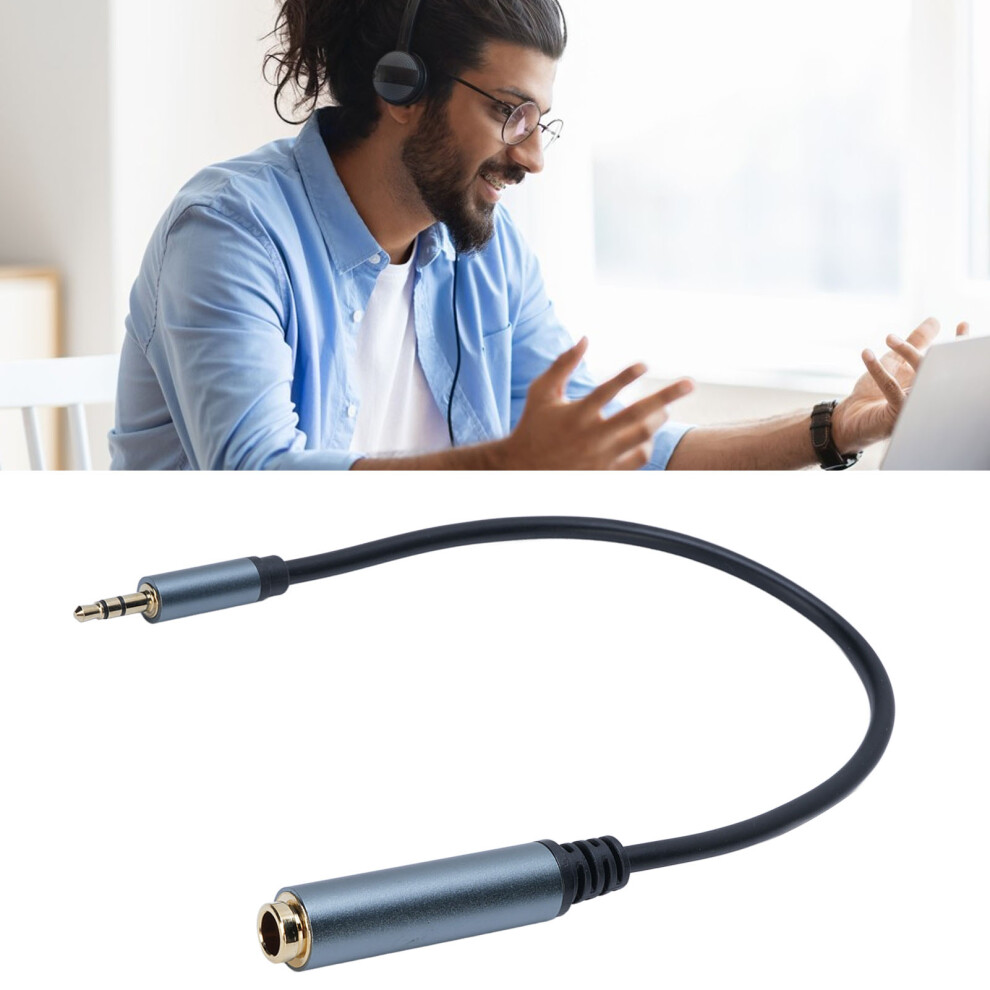 6.35Mm Female To 3.5Mm Male Stereo Sound Extension Cable 0.3M 4971330196601