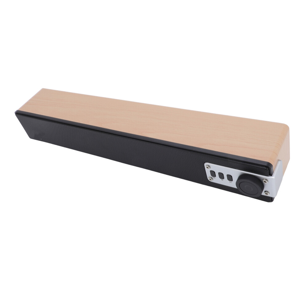 Wooden Bluetooth Soundbar, 52Mm Speakers, 6-8H Playtime Light/Brown 7661330197469