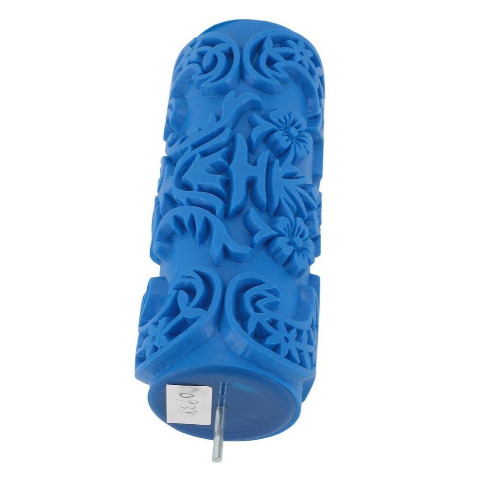 Pattern Paint Roller Wall Decoration Round Rubber Reusable Multifuntional Art Texture Roller For