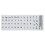 18x6.5cm Keyboard Layout Stickers Spanish Letters Keypad Protective Film 1