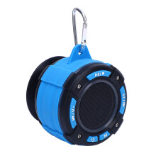 IPX7 Bluetooth Shower Speaker with RGB Lights 730mAh, 8.5cm, Blue
