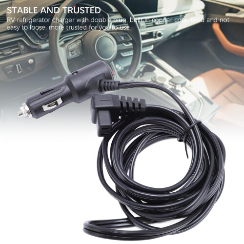 Car Refrigerator Charger with Red Switch Indicator, 3m PVC Cable for RV Freezer 2