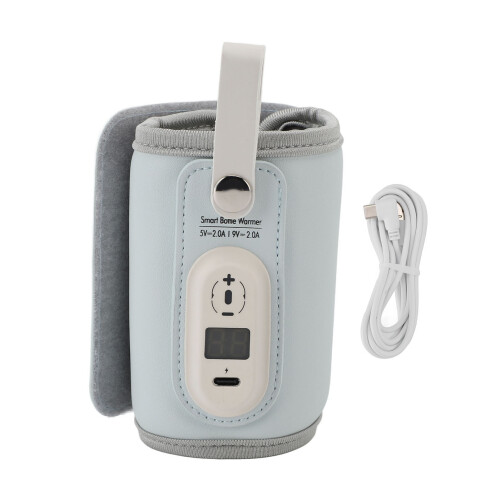 Blue USB Milk Bottle Warmer | 6-Gear Adjustable Temp, Fast Heating 1