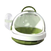 (18.6cmx18.6cmx16cm, green) Hamster Carry Case Cage Convenient Large for Hedgehog Vacation Small Animals yellow