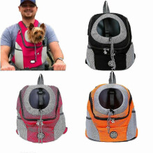(M, Rose) Puppy carrier bag for travel with portable design