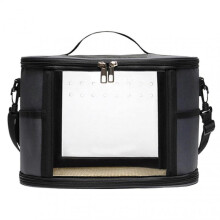 Vogelträger  Breathable bird carrier travel bag, clear parakeet travel cage, 26x19x17cm, lightweight and portable. Size: L 33 x W 24 x H 6 cm.