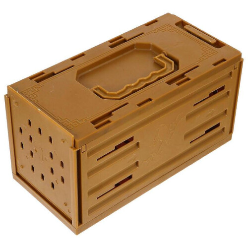 Small Parrot Cage Multifunctional Parrot Carrier Rectangular Coffee 21.50X11.50X10.50CM Travel 1Pcs 2