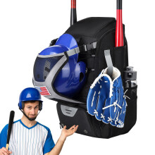 Baseball Bat Bag Softball Bat Bag for Adults with Fence Hook for Tball Bats, Helmets, Hats, Tea Ball Equipment