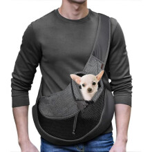 Pet Dog Sling Carrier Breathable Mesh Travel Safe Sling Bag Carrier for Dogs Cats