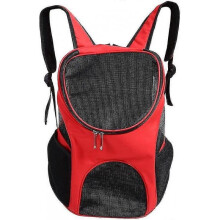 (Red) Pet Carrier Backpack For Large/small Cats And Dogs Puppies And Cushion Back Support For Travel,hiking,outdoor Use