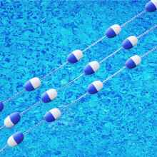 3/6/10/13/16/20/23/26/30/33 foot floating rope with buoy ball for pools (10m/32.8ft)