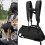 An Adjustable Hands-Free Dog Carrier Backpack, a Front-Facing Chest Bag for Pets 15-25Kg. 2